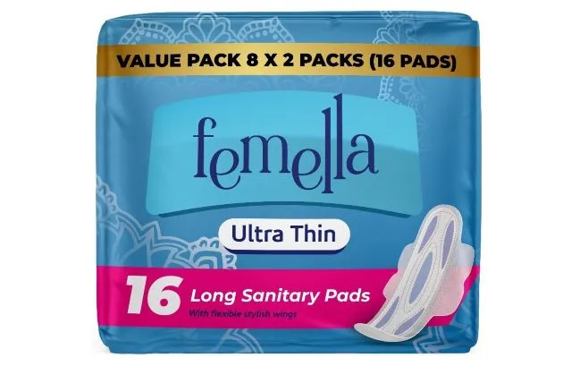 Femella Ultra Thin Long Sanitary Pads 8'S